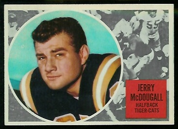 1960 Topps CFL #37 - Gerry McDougall - ex