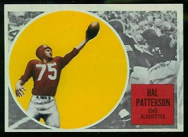 Hal Patterson - 1960 Topps CFL #46 - ex