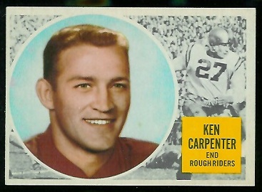 1960 Topps CFL #52 - Ken Carpenter - nm
