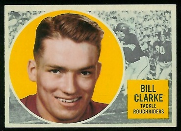 1960 Topps CFL #53 - Bill Clarke - nm