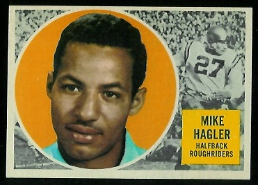 1960 Topps CFL #55 - Mike Hagler - nm