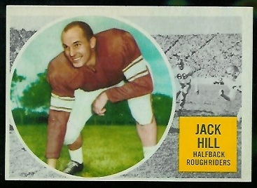 1960 Topps CFL #56 - Jack Hill - nm oc