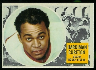 1960 Topps CFL #62 - Hardiman Cureton - exmt