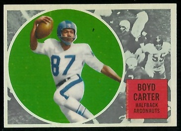 1960 Topps CFL #70 - Boyd Carter - nm