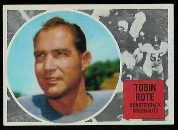 Tobin Rote - 1960 Topps CFL #74 - ex