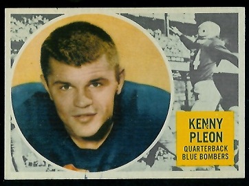 Ken Ploen - 1960 Topps CFL #84 - ex