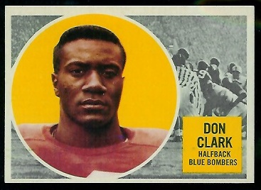 Don Clark - 1960 Topps CFL #88 - exmt