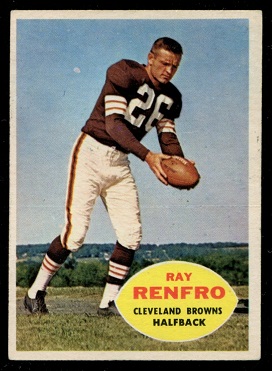 1960 Topps #26 - Ray Renfro - ex