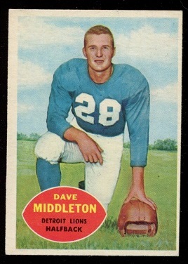 1960 Topps #43 - Dave Middleton - exmt