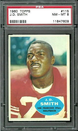 J.D. Smith - 1960 Topps #115 - PSA 8