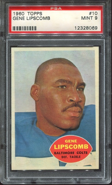 1960 Topps #10 - Gene Lipscomb - PSA 9