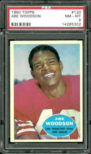 Abe Woodson - 1960 Topps #120 - PSA 8