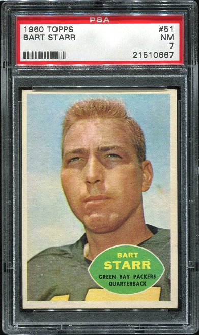 1960 Topps #51 - Bart Starr - PSA 7