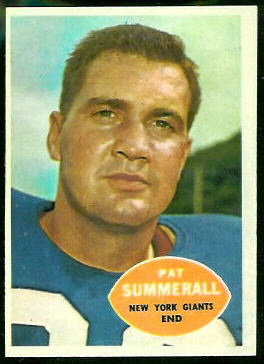 Pat Summerall - 1960 Topps #77 - nm oc