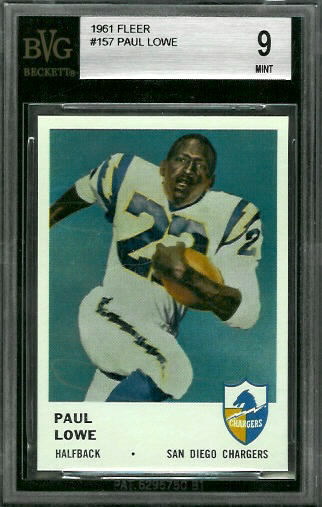 Paul Lowe - 1961 Fleer #157 - BVG 9