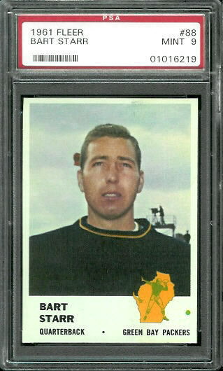 Bart Starr - 1961 Fleer #88 - PSA 9