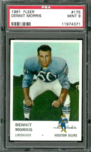 Dennit Morris - 1961 Fleer #175 - PSA 9