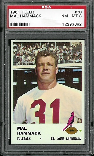 Mal Hammack - 1961 Fleer #20 - PSA 8