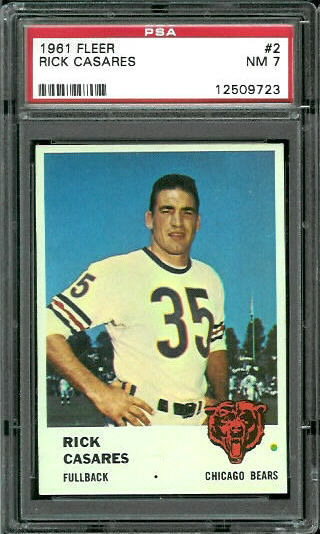 1961 Fleer #2 - Rick Casares - PSA 7