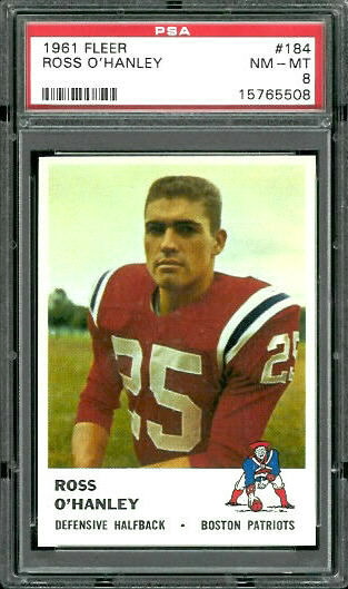 Ross O'Hanley - 1961 Fleer #184 - PSA 8