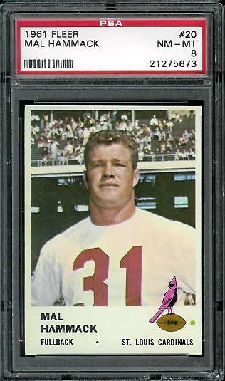 Mal Hammack - 1961 Fleer #20 - PSA 8