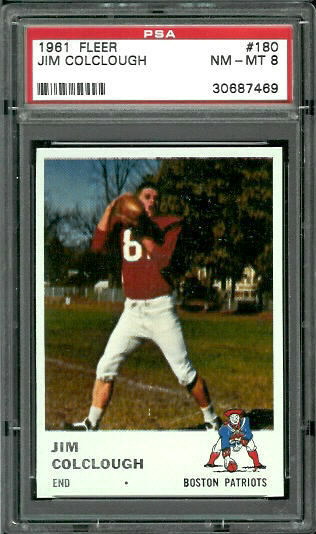 Jim Colclough - 1961 Fleer #180 - PSA 8