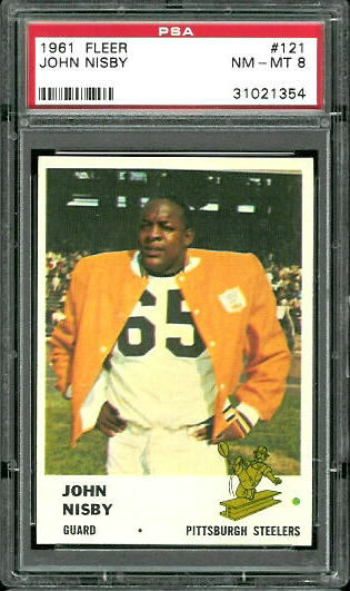 John Nisby - 1961 Fleer #121 - PSA 8