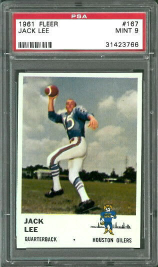 Jack Lee - 1961 Fleer #167 - PSA 9