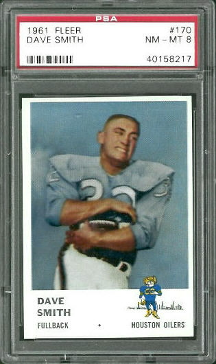 Dave Smith - 1961 Fleer #170 - PSA 8