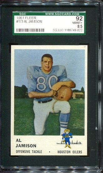Al Jamison - 1961 Fleer #173 - SGC 92