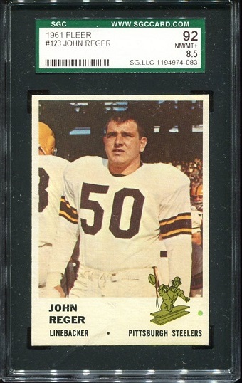 John Reger - 1961 Fleer #123 - SGC 92