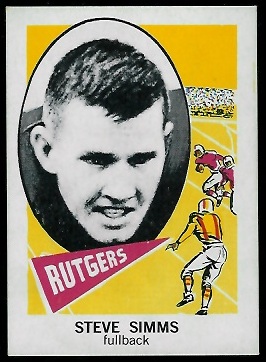 Steve Simms - 1961 Nu-Card #126 - nm
