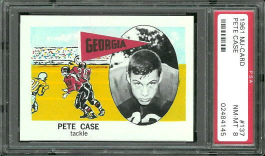 Pete Case - 1961 Nu-Card #137 - PSA 8