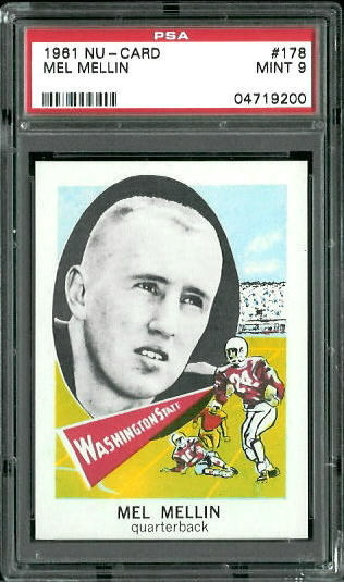 Mel Mellin - 1961 Nu-Card #178 - PSA 9