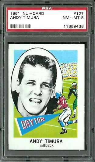 Andy Timura - 1961 Nu-Card #127 - PSA 8