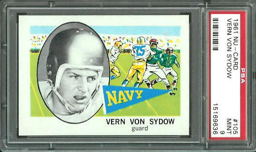 Vern Von Sydow - 1961 Nu-Card #105 - PSA 9