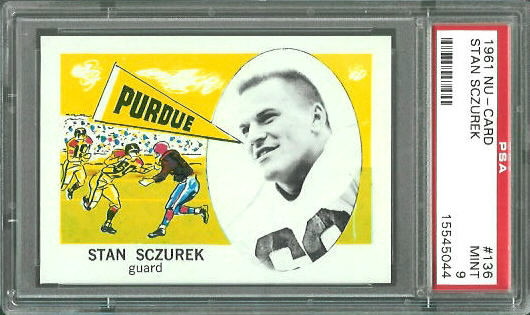Stan Sczurek - 1961 Nu-Card #136 - PSA 9