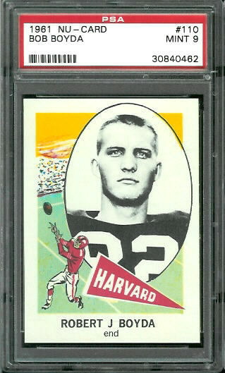 Bob Boyda - 1961 Nu-Card #110 - PSA 9