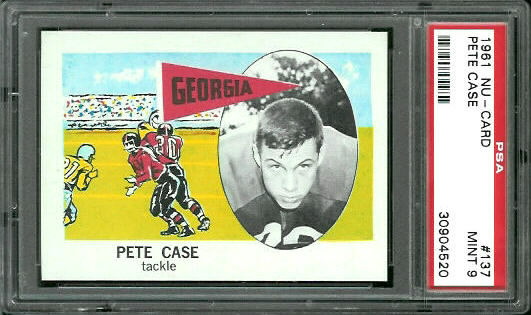 Pete Case - 1961 Nu-Card #137 - PSA 9
