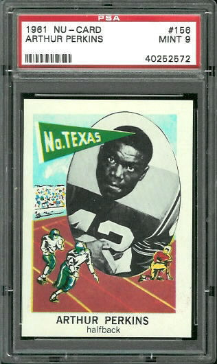 Art Perkins - 1961 Nu-Card #156 - PSA 9