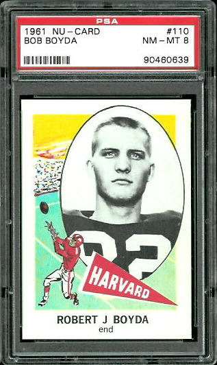1961 Nu-Card #110 - Bob Boyda - PSA 8