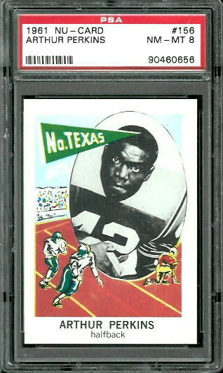 Art Perkins - 1961 Nu-Card #156 - PSA 8