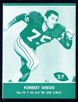 1961 Packers Lake to Lake #27 - Forrest Gregg - nm+