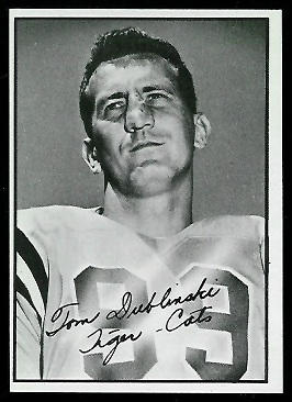 1961 Topps CFL #46 - Tom Dublinski - nm oc
