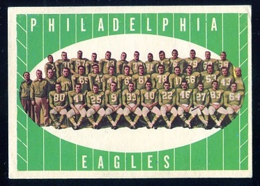 1961 Topps #103 - Philadelphia Eagles Team - ex