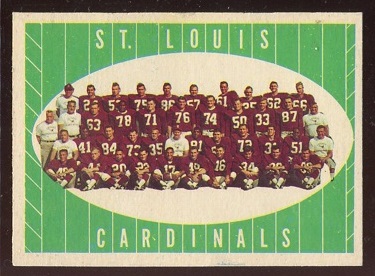1961 Topps #121 - St. Louis Cardinals Team - ex+