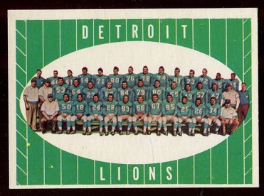 Lions Team - 1961 Topps #37 - exmt