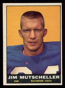 Jim Mutscheller - 1961 Topps #5 - nm-mt oc