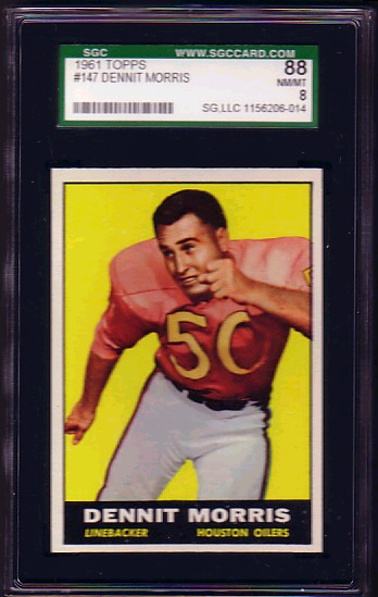 Dennit Morris - 1961 Topps #147 - SGC 88