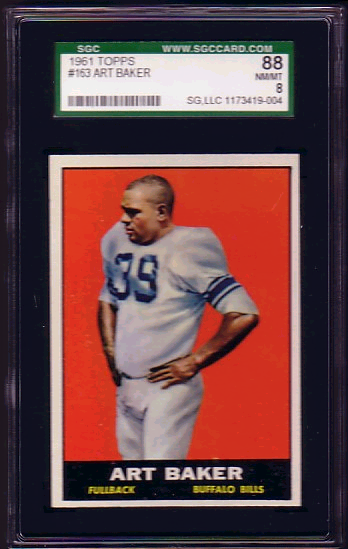 Art Baker - 1961 Topps #163 - SGC 88